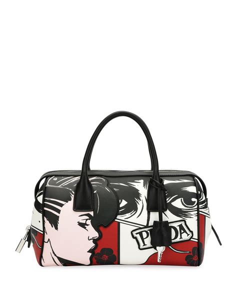 prada comic print bag|Prada Pre.